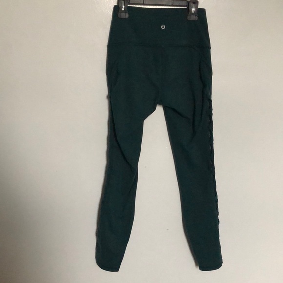 Lululemon high times pant (rhythm) in deep green - Picture 2 of 4
